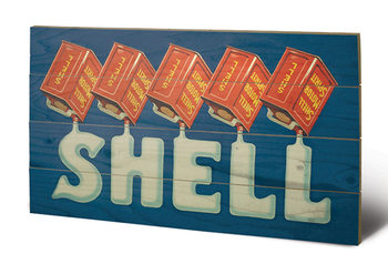 Bild auf Holz Shell - Five Cans 'Shell', 1920