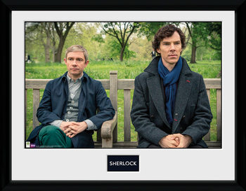 Ingelijste poster Sherlock - Park Bench