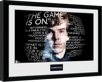 Ingelijste poster Sherlock - Sherlock Quotes