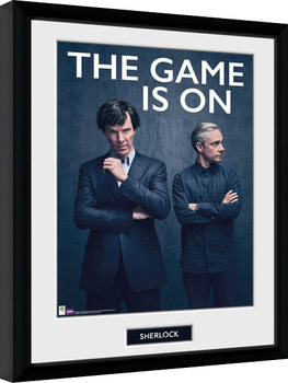 Ingelijste poster Sherlock - The Game Is On
