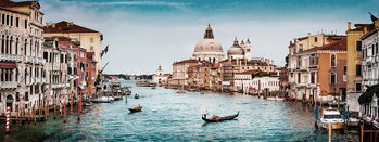 Skleněný Obraz Benátky - Pohled na město