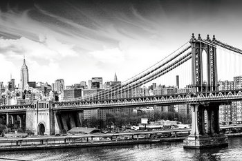 Skleněný Obraz Město - b&w