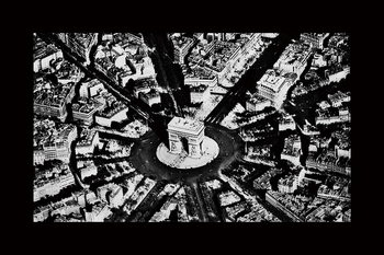 Skleněný Obraz Město - b&w