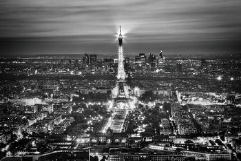 Obraz Paris - Eiffel Tower b&w