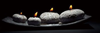 Skleněný Obraz Zen - Svíčky