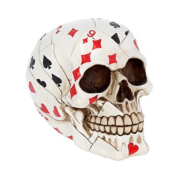 Figurka Skull - Dead Mans Hand - Playing Card