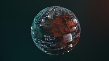 Sticker Spherical Structure Scape, c.2015-2025