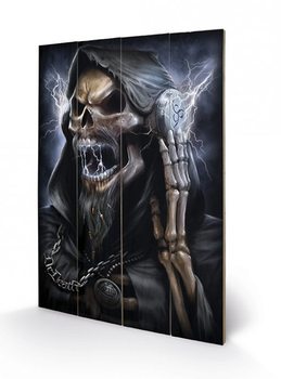 Bild auf Holz  SPIRAL - dead beats / reaper