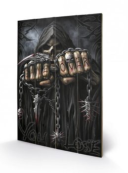 Bild auf Holz Spiral - Game Over - Reaper
