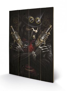 Bild auf Holz SPIRAL - steampunk bandit