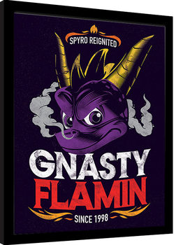 Πλαισιωμένη αφίσα Spyro - Gnasty Flamin