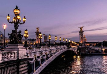Paris Evening Staklena slika