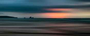 The Painted Beach Staklena slika