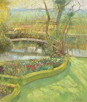 Quadro su tela Bridge Over the Willow, Bedfield