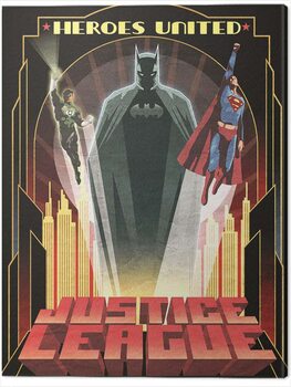 Quadro su tela DC Comics - Heroes United