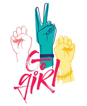 Quadro su tela Do girl poster