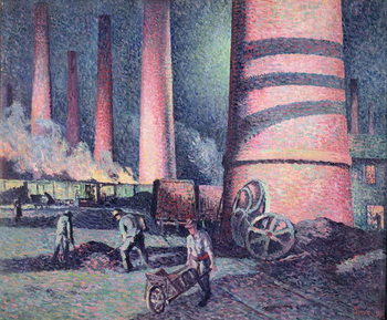 Quadro su tela Factory Chimneys, 1896