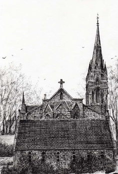 Stampa su tela Glenmuick (Ballater) Church, 2007,