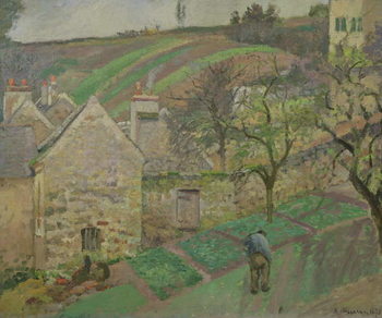 Stampa su tela Hillside of the Hermitage, Pontoise, 1873