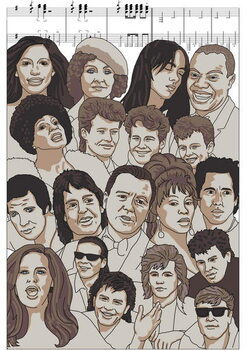 Quadro su tela James Bond theme tune Musicians, 2022