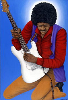 Quadro su tela Jimi Hendrix (1942-70)