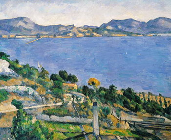 Stampa su Tela L'Estaque, View of the Bay of Marseilles