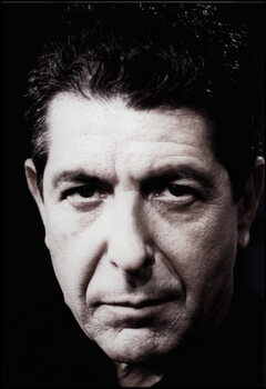 Stampa su tela Leonard Cohen, 1988