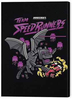 Quadro su tela Minecraft - Team Speedrunners