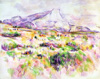 Stampa su Tela Mont Sainte-Victoire from Les Lauves, 1902-06