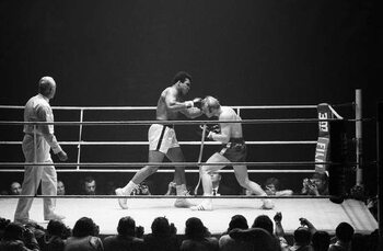 Quadro su tela Muhammad Ali and Juergen Blin, 1971