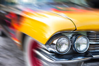 Quadro su tela Oldtimer headlights