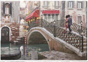 Stampa su tela Richard Macneil - Venice Bridge