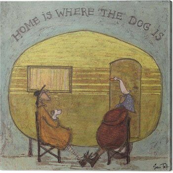 Stampa su tela Sam Toft - Home is Where the Dog is