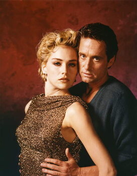 Quadro su tela Sharon Stone And Michael Douglas, Basic Instinct 1992 Directed By Paul Verhoeven