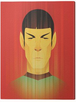 Stampa su tela Star Trek - Beaming Spock - 50th Anniversary