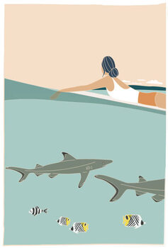 Quadro su tela Tahiti surf, French Polynesia