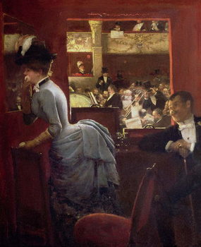 Stampa su tela The Box by the Stalls, c.1883