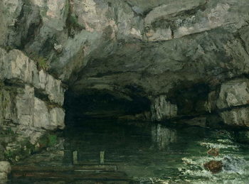 Stampa su tela The Grotto of the Loue, 1864