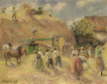 Stampa su tela The Harvest, 1883