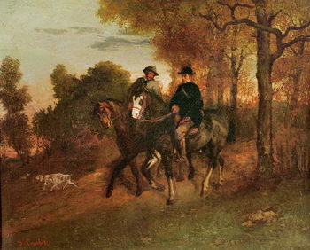 Stampa su tela The Return from the Hunt, 1857