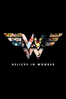 Stampa su tela Wonder Woman - Believe in Wonder