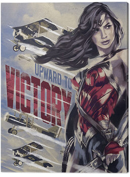 Stampa su tela Wonder Woman - Upward To Victory