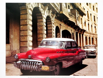 Stampa d'arte Cuban Cars I