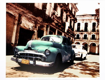 Stampa d'arte Cuban Cars II