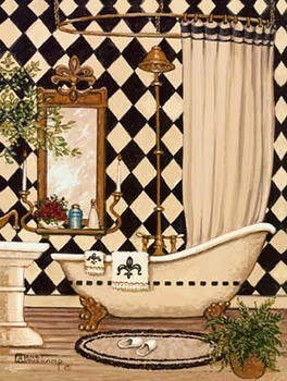 Stampa d'arte Elegant Bath I