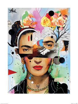 Frida Kahlo - Bellezza floreale poster & stampe di Digital Corner