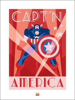 Marvel Deco - Captain America - Stampe d'arte