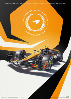 Stampa d'arte McLaren Formula 1 Team - F1® World Constructors' Champions - 2024 - Limited Edition