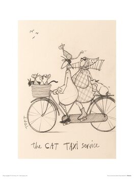 Stampe d'arte Sam Toft - The Cat Taxi Service