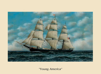 The Ship Young America - Stampe d'arte
